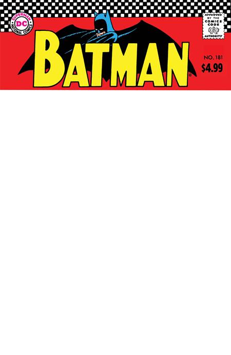 Batman #181 Facsimile Blank Sketch Cover (2023)