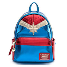 Load image into Gallery viewer, Marvel Captain Marvel Classic Metallic Mini Backpack
