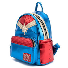 Load image into Gallery viewer, Marvel Captain Marvel Classic Metallic Mini Backpack
