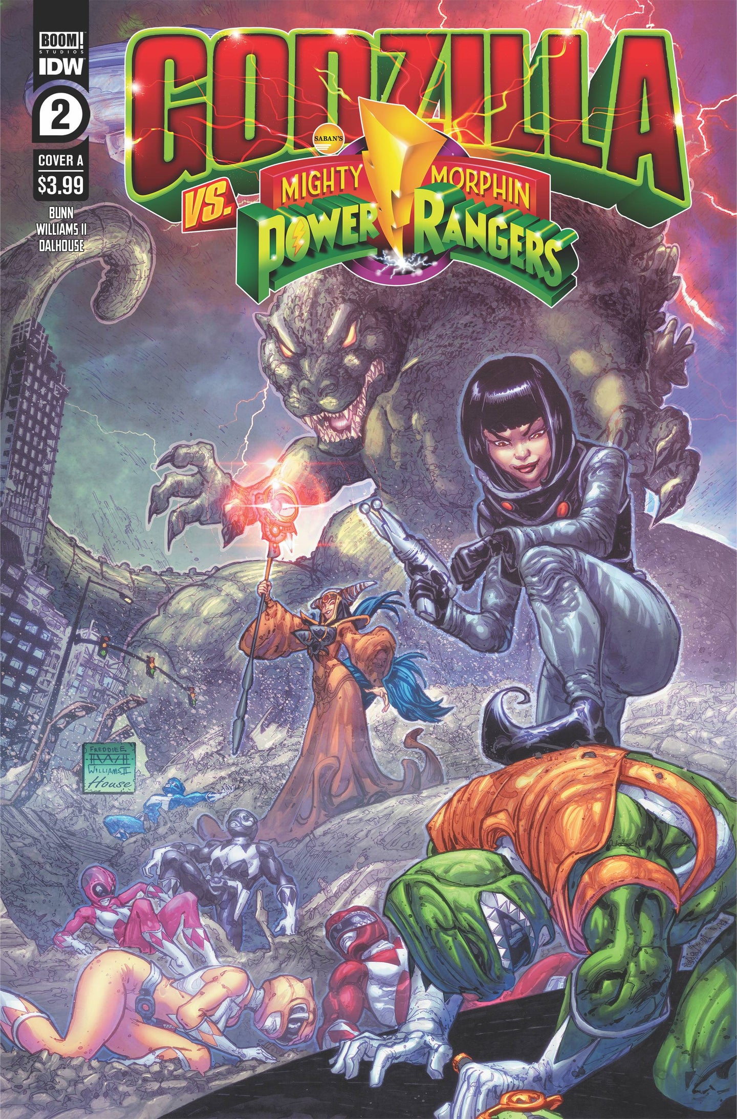 Godzilla vs. Mighty Morphin Power Rangers #2 CVR A