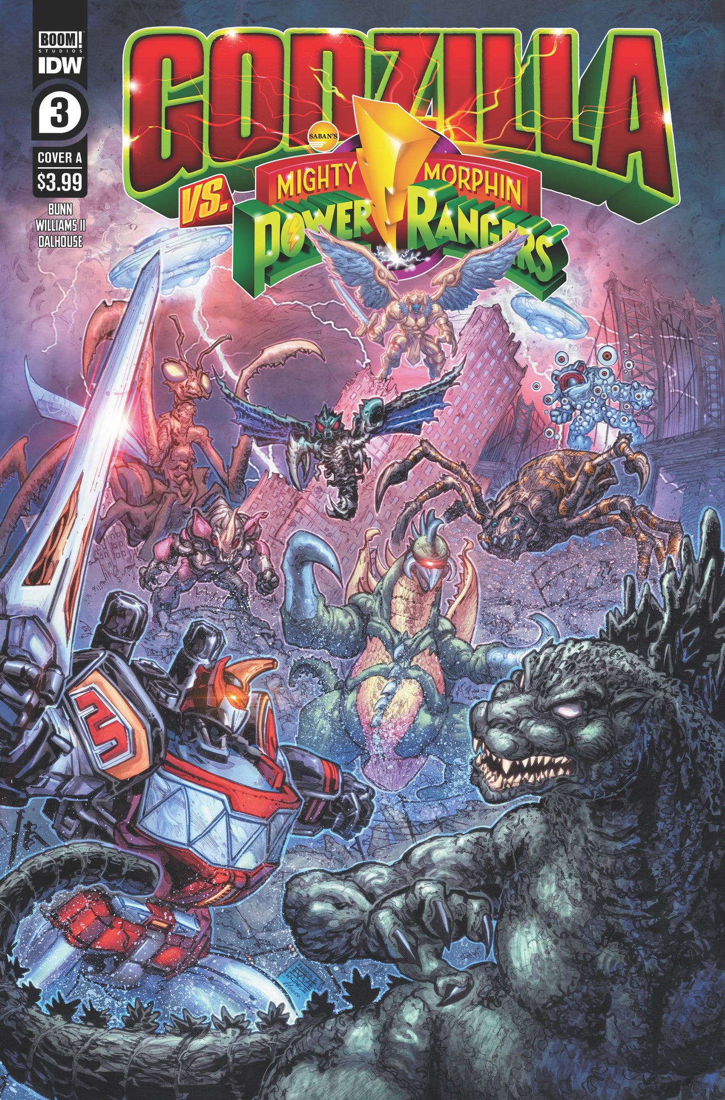 Godzilla vs. Mighty Morphin Power Rangers #3 CVR A