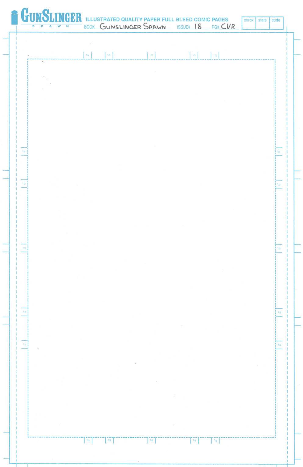 Gunslinger Spawn #18 CVR C Blank Sketch Cover