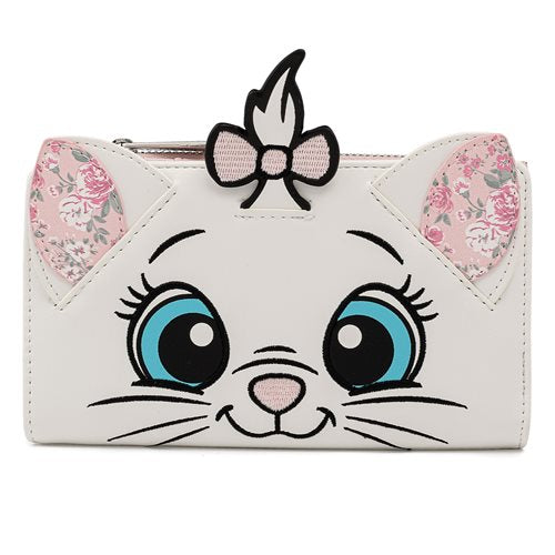 Disney The Aristocats Marie Floral Face Flap Wallet
