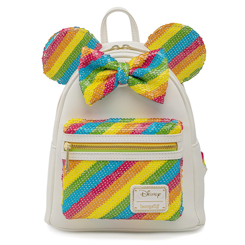 Disney Minnie Mouse Rainbow Sequin Mini Backpack