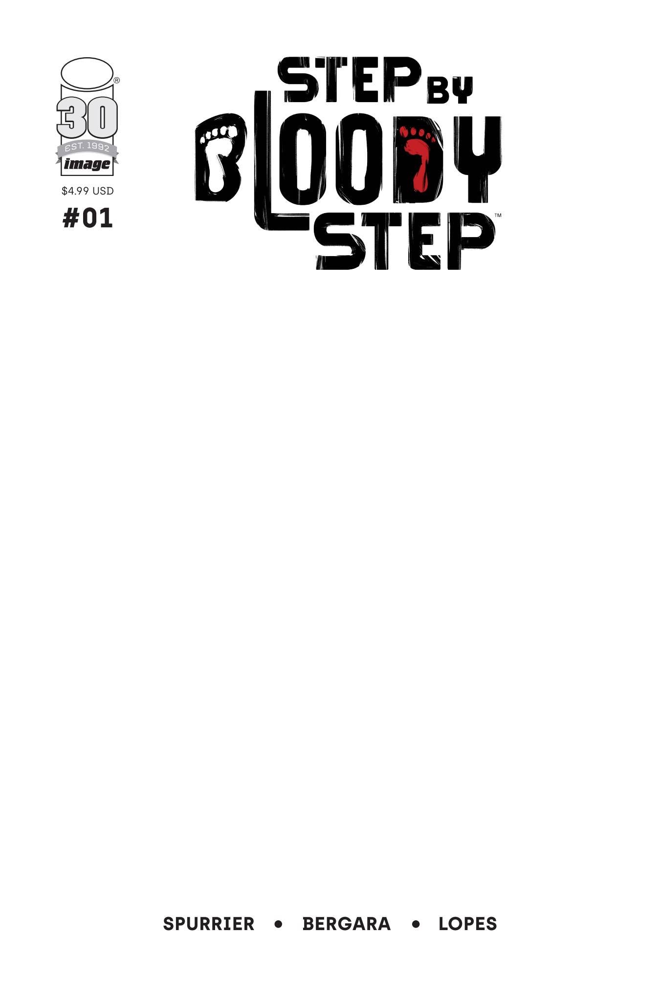 Step By Bloody Step #1 Blank Sketch Cover