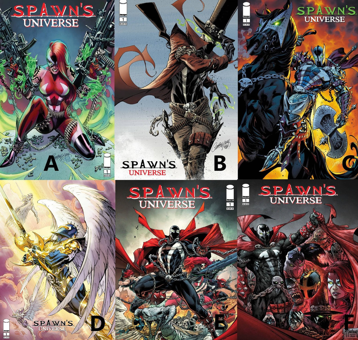 Spawn's Universe #1 Six Cover Set (2021)