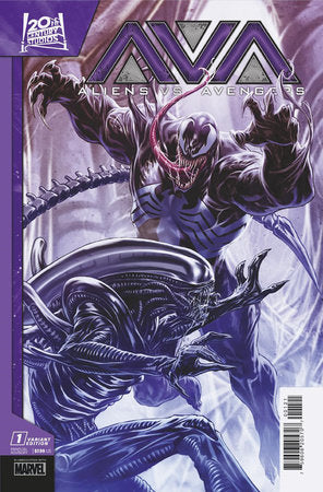 Aliens vs Avengers #1 Mark Brooks Variant (2024)