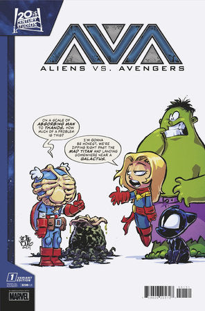 Aliens vs Avengers #1 Skottie Young Variant (2024)