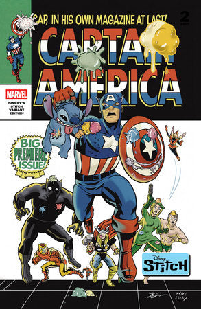Captain America #3 Benjamin Su Disney's Stitch Variant (2025)