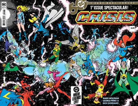 Crisis on Infinite Earths #1 George Perez Facsimile Wraparound Foil Variant (2024)