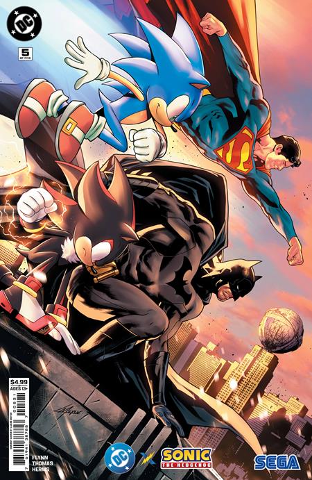 DC x Sonic the Hedgehog #5 (of 5) Lucas Meyer Card Stock Variant (2025)