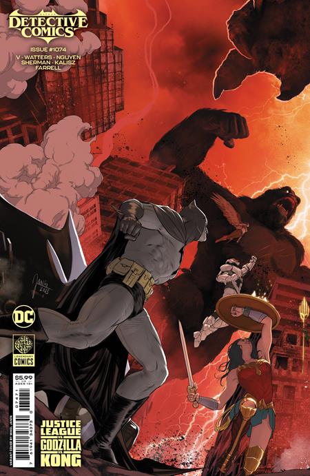 Detective Comics #1074 Justice League vs. Godzilla vs. King Kong Card Stock Variant (2023)