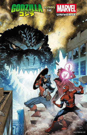 Godzilla Destroys the Marvel Universe #1 Leinil Yu Foil Variant (2025)