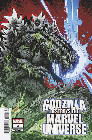 Godzilla Destroys the Marvel Universe #2 Jeff Zornow Variant (2025)