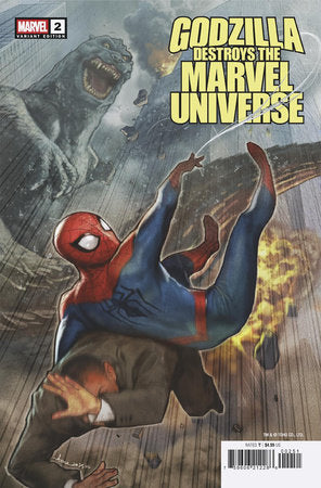 Godzilla Destroys the Marvel Universe #2 Stonehouse Variant (2025)