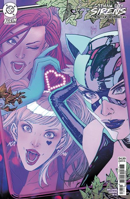 Gotham City Sirens: Unfit for Orbit #5 (of 5) Guillem March Card Stock Variant (2025)