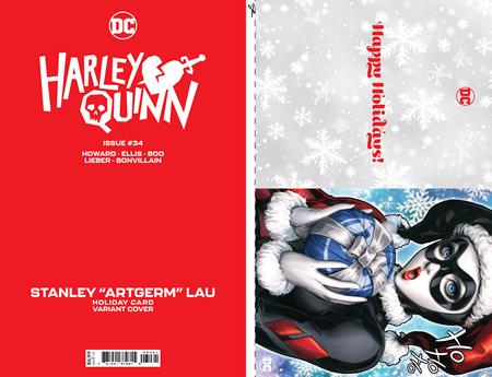 Harley Quinn #34 Artgerm Holiday Card Variant (2023)