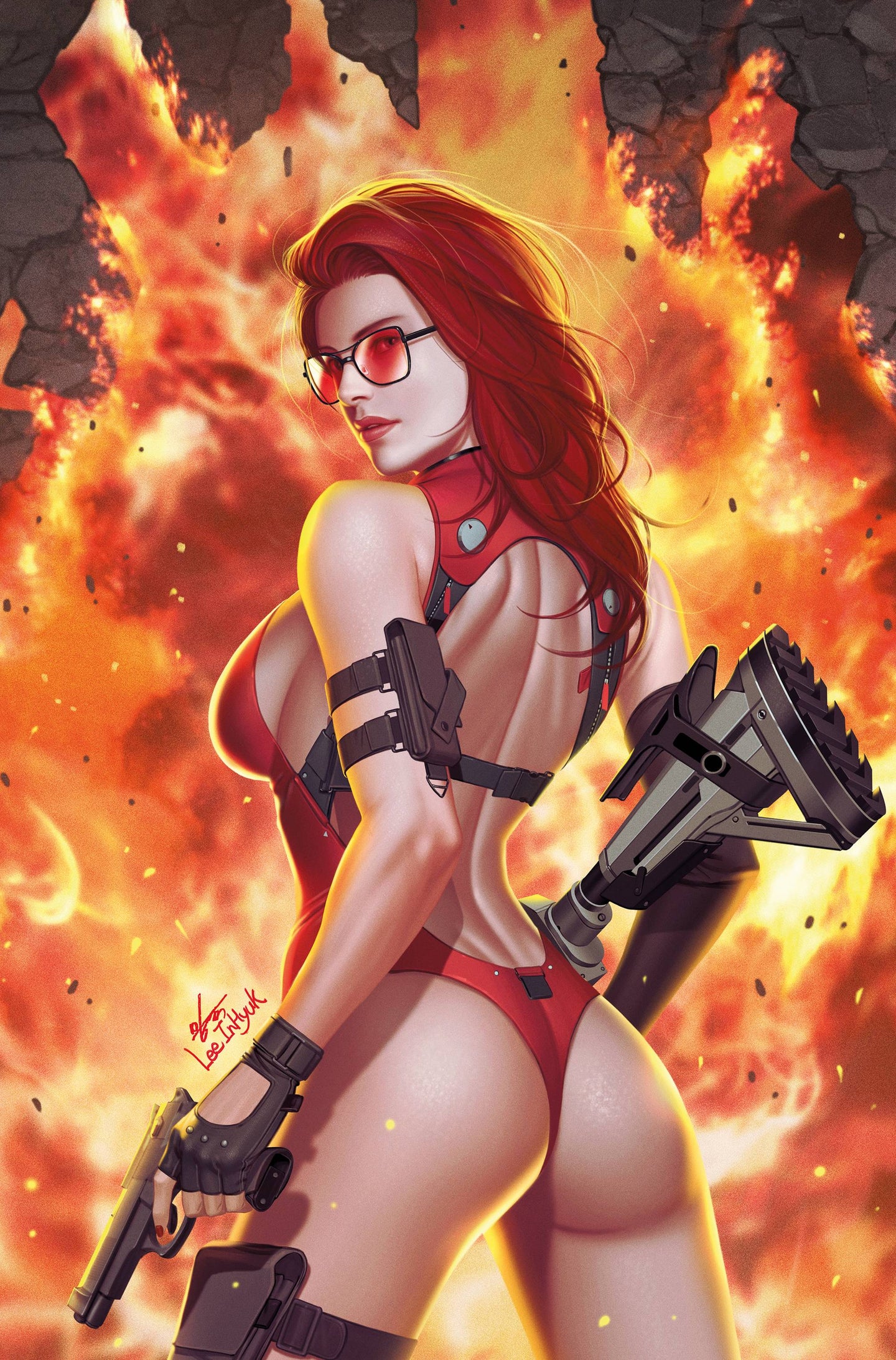 Heat Seeker: A Gun Honey Series #2 FOC Inhyuk Lee Virgin Variant (2023)