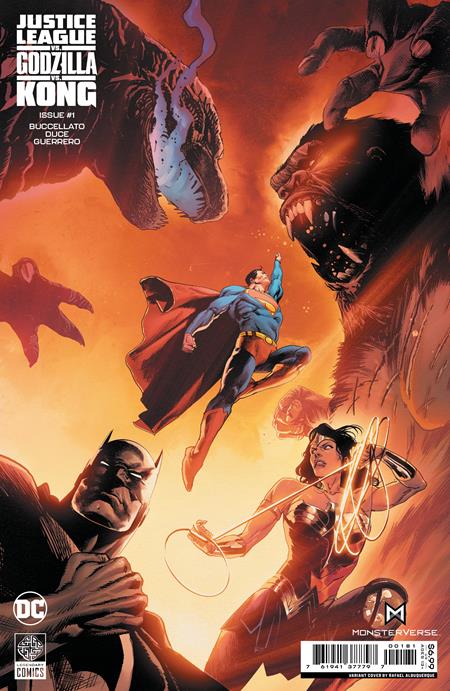 Justice League vs. Godzilla vs. King Kong #1 Rafael Albuquerque Foil Variant (2023)