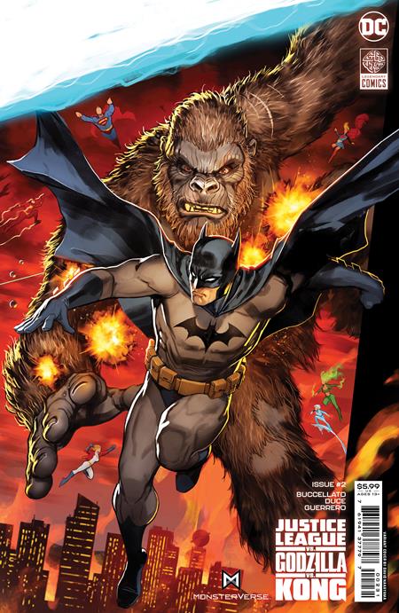 Justice League vs. Godzilla vs. King Kong #2 David Nakayama Batman Connecting Variant (2023)