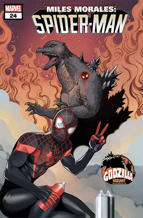 Miles Morales Spider-Man #24 Romy Jones Godzilla Variant (2024)