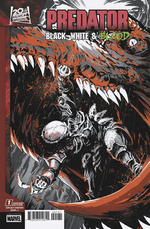 Predator: Black, White and Blood #1 Paolo Villanelli Variant (2025)