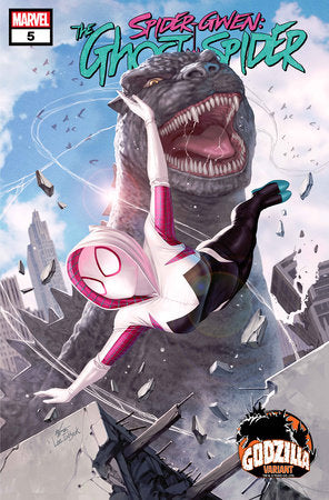 Spider-Gwen: The Ghost Spider #5 Inhyuk Lee Godzilla Variant (2024)