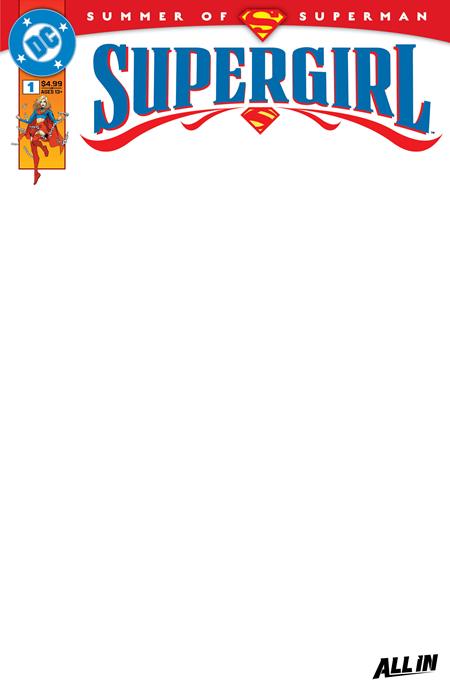 Supergirl #1 Blank Sketch Card Stock Variant (2025)