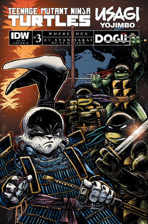 Teenage Mutant Ninja Turtles/ Usagi Yojimbo: Where When #3 CVR B (2023)