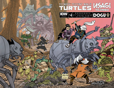 Teenage Mutant Ninja Turtles/ Usagi Yojimbo: Where When #4 CVR A (2023)