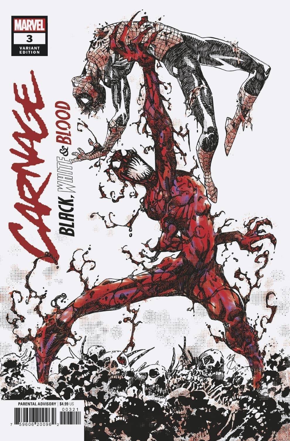 Carnage: Black, White, and Blood #3 John McCrea Variant (2021)