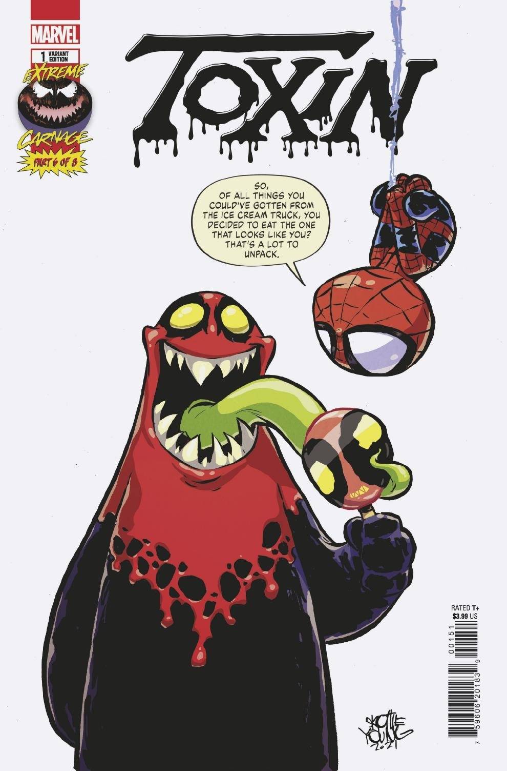 Extreme Carnage Toxin #1 Skottie Young Variant