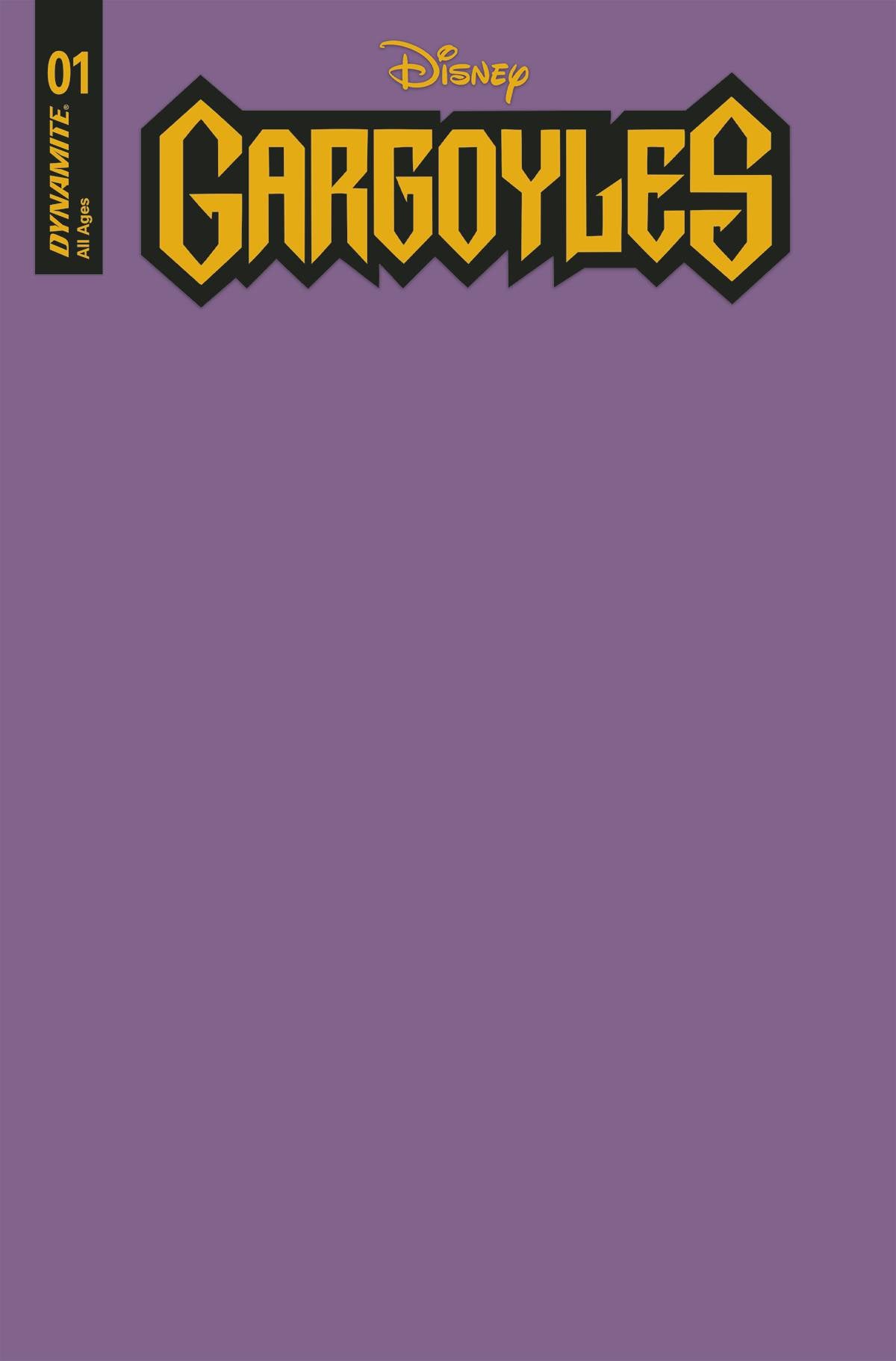 Gargoyles #1 CVR G Purple Blank Sketch Cover (2022)