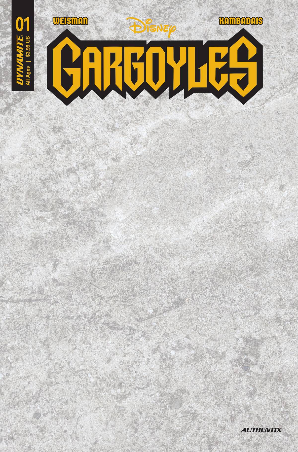 Gargoyles #1 CVR ZC Grey Blank Sketch Cover (2022)