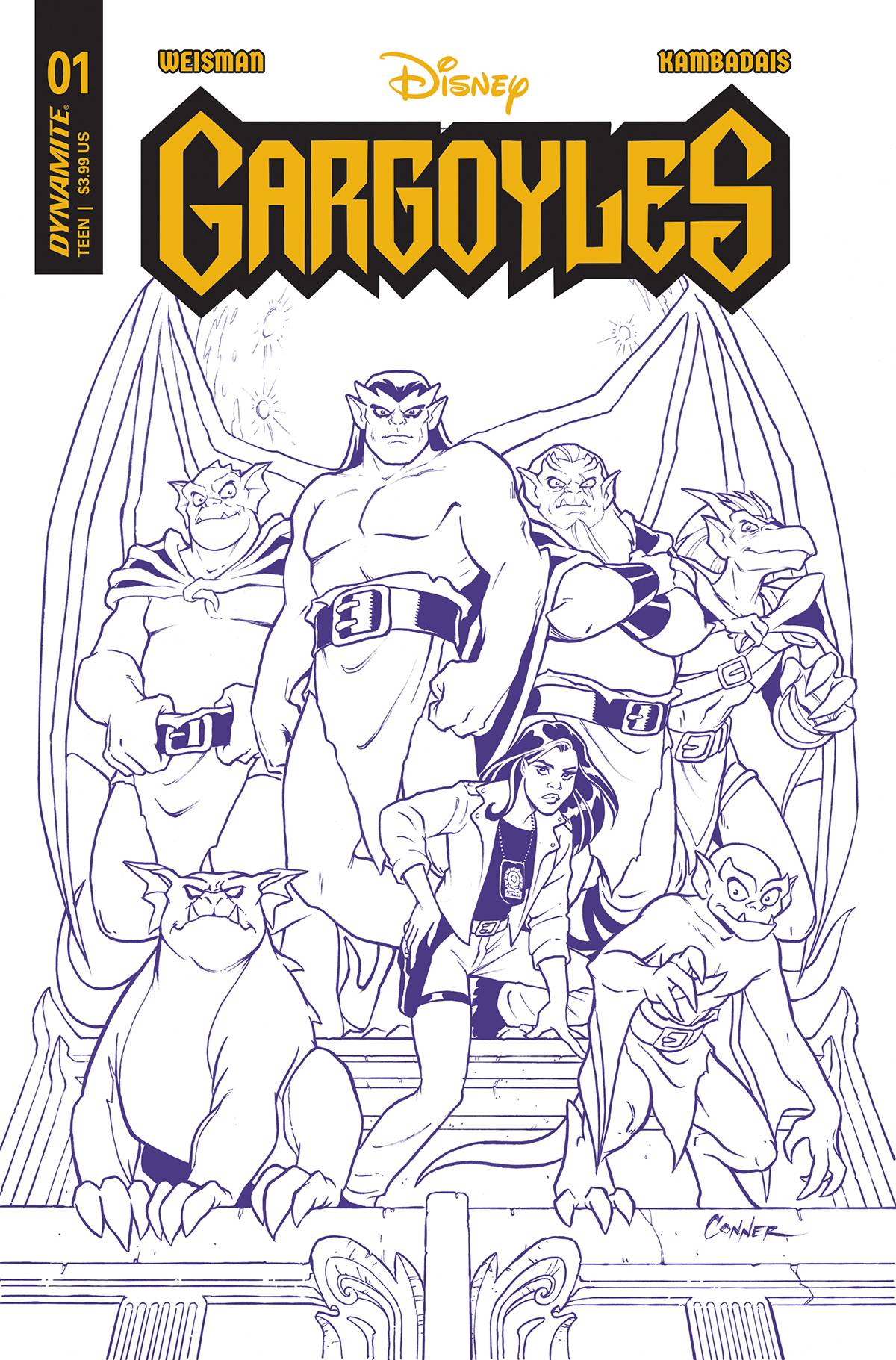 Gargoyles #1 CVR ZI 1:10 Sketch Variant (2022)
