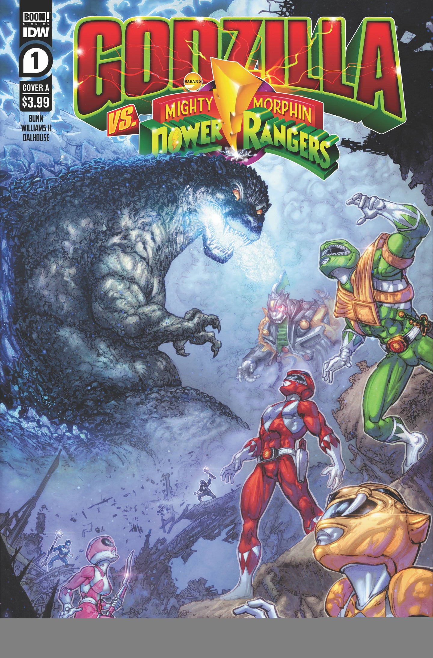 Godzilla vs. Mighty Morphin Power Rangers #1 CVR A