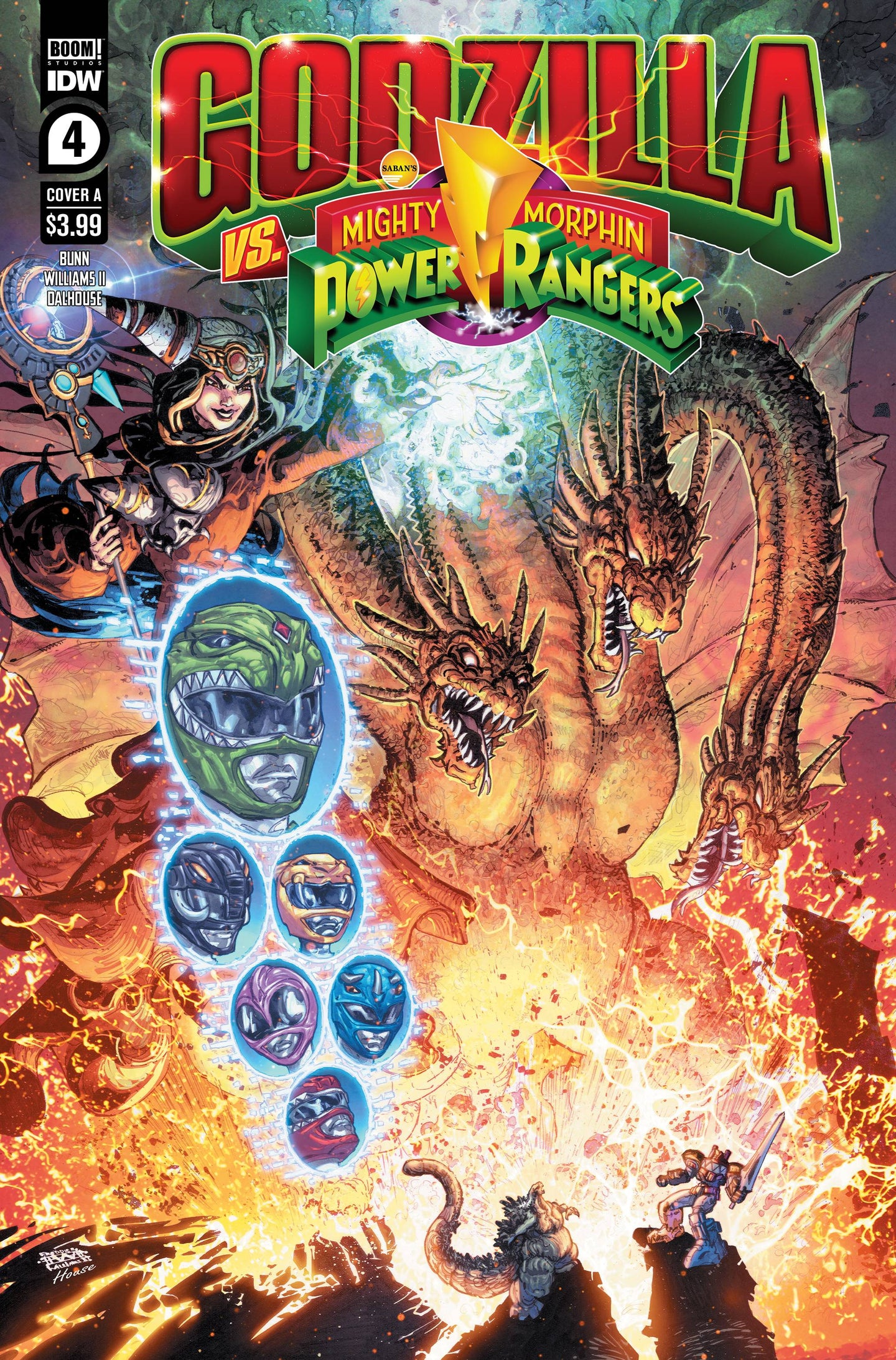 Godzilla vs. Mighty Morphin Power Rangers #4 (of 5) CVR A