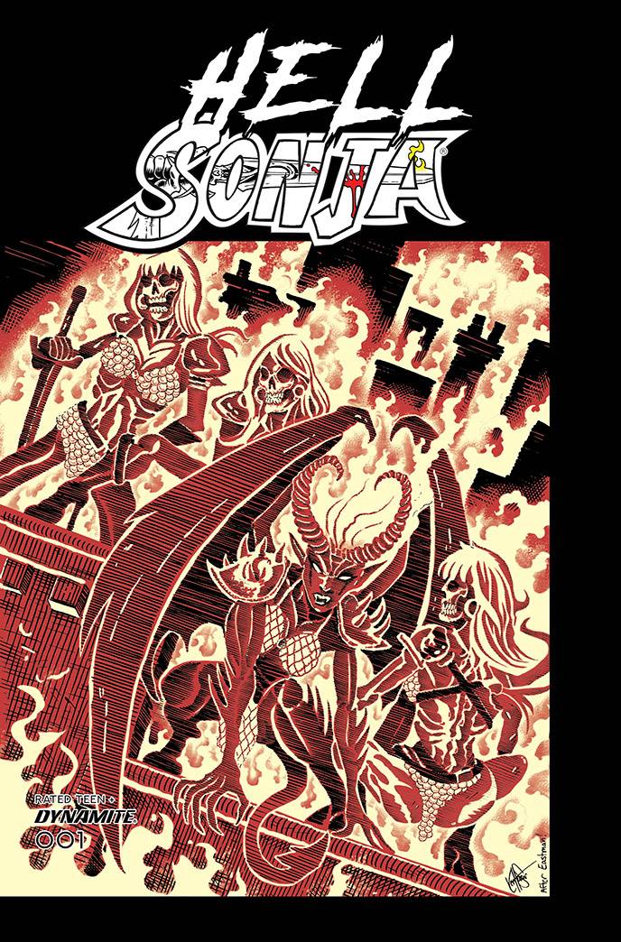 Hell Sonja #1 TMNT Homage Variant