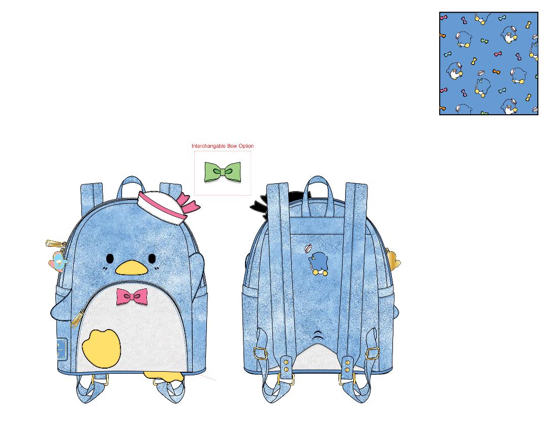 Loungefly x Sanrio Tuxedo Sam Cosplay Mini 2024 Backpack