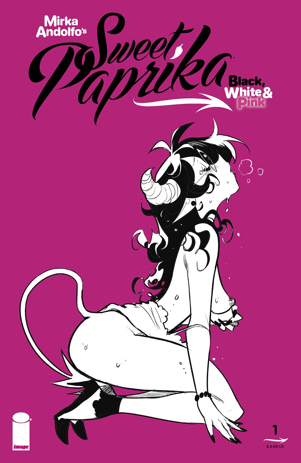 Sweet Paprika: Black, White and Pink #1 One Shot CVR G Nude Variant