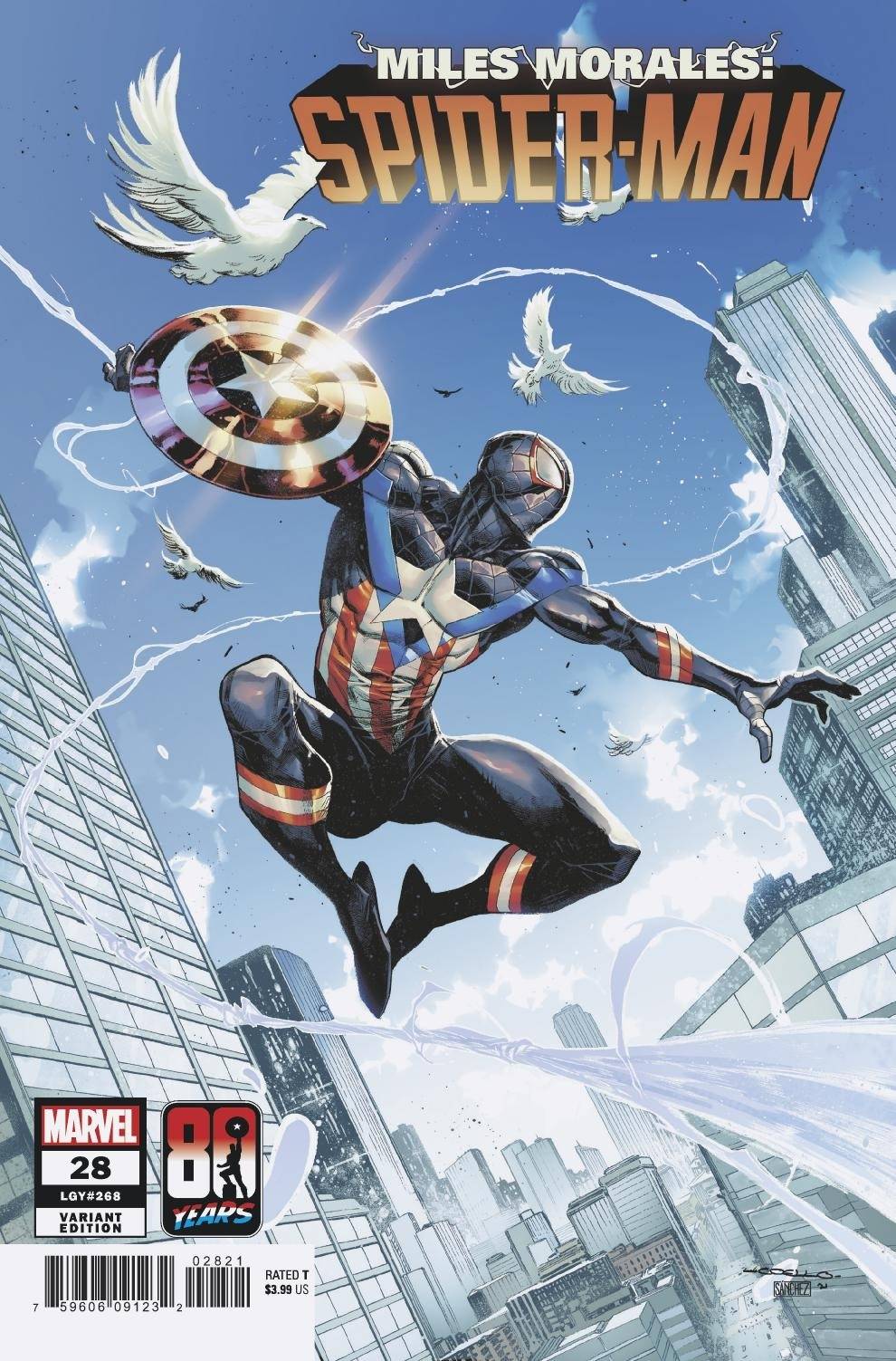 Miles Morales Spider-Man #28 Captain America Variant